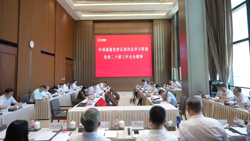 中國誠通黨委認真學習貫徹黨的二十屆三中全會精神